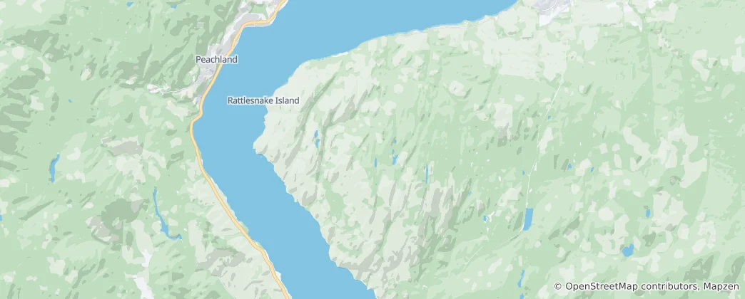 Mapa Okanagan Mountain Provincial Park