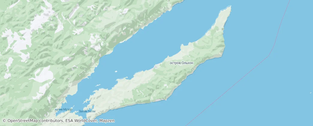 Olkhon Island — Map