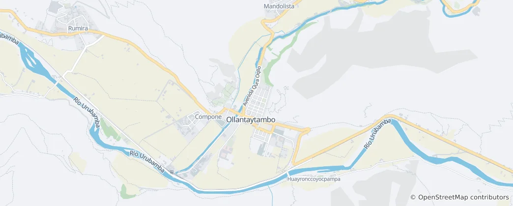 Map of Ollantaytambo
