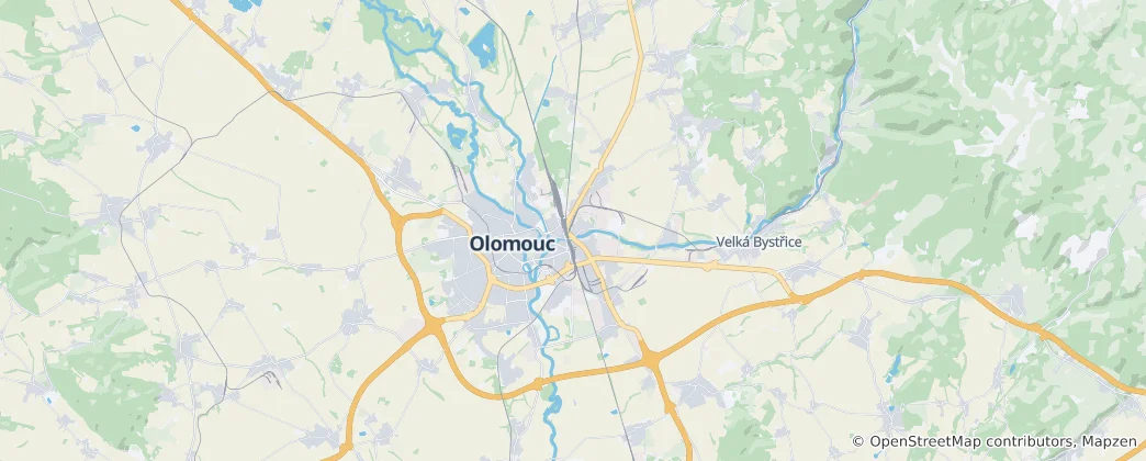 Mapa Olomouc