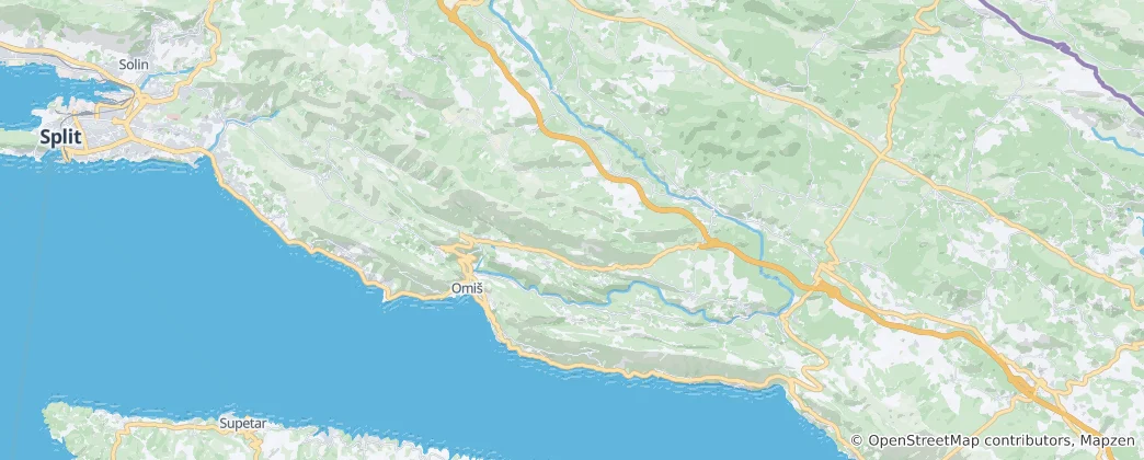 Térkép: Omiš