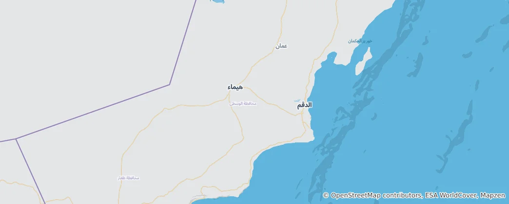 Mappa di governatorato di al-Wusta
