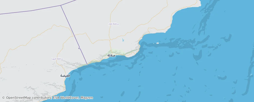 Gouvernement Dhofar — Kaart