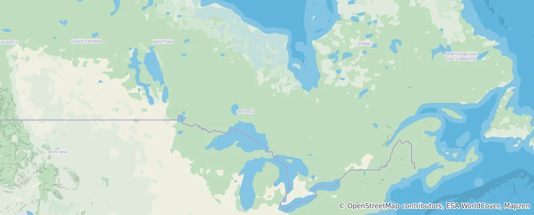 Mapa Ontario