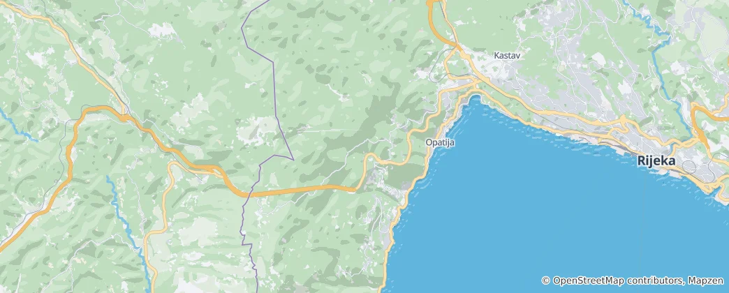 Karte von Opatija