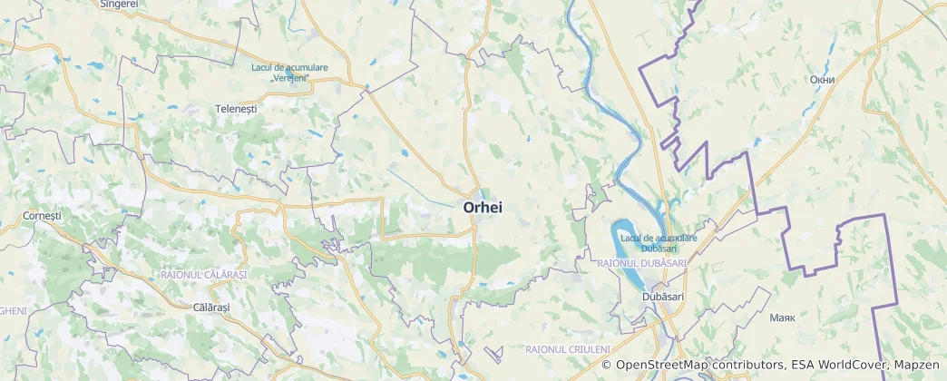 Map of Orhei District
