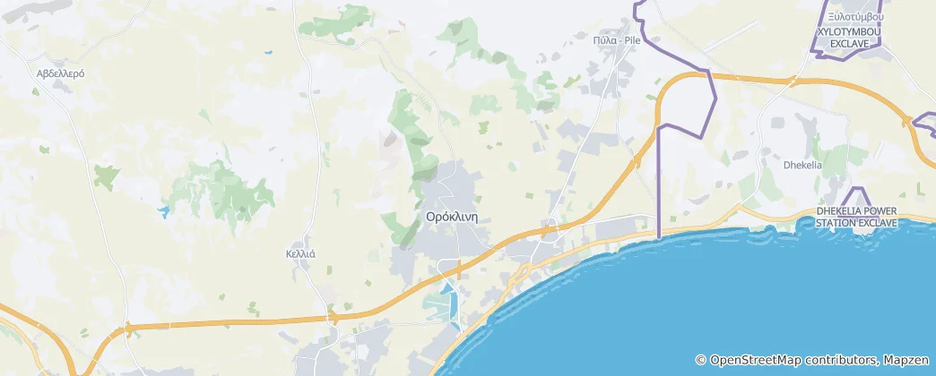 Mapa Oroklini