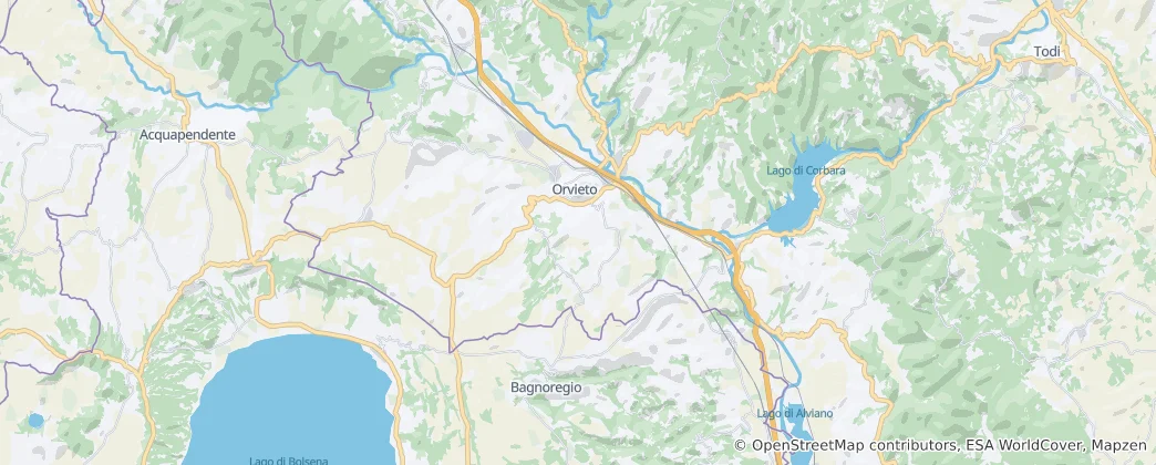 Map of Orvieto