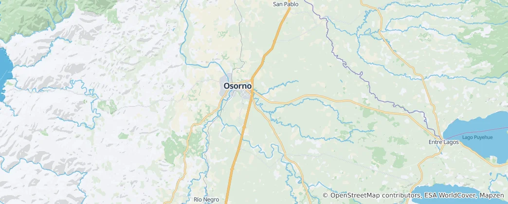 Karte von Osorno