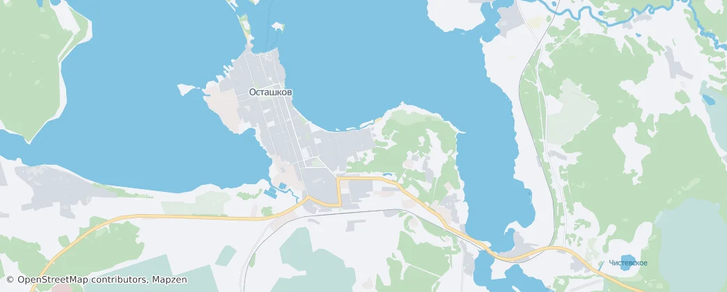 Осташков — Карта