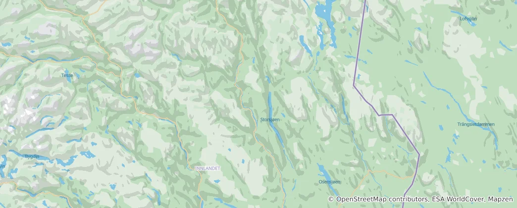 Map of Osterdalen
