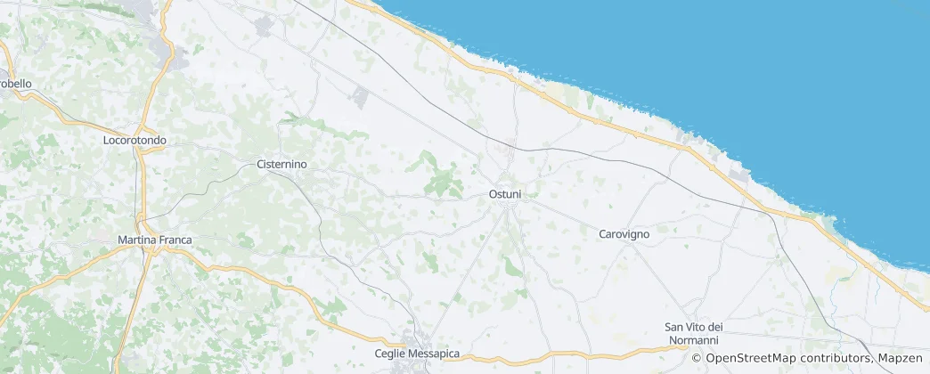 Mapa Ostuni