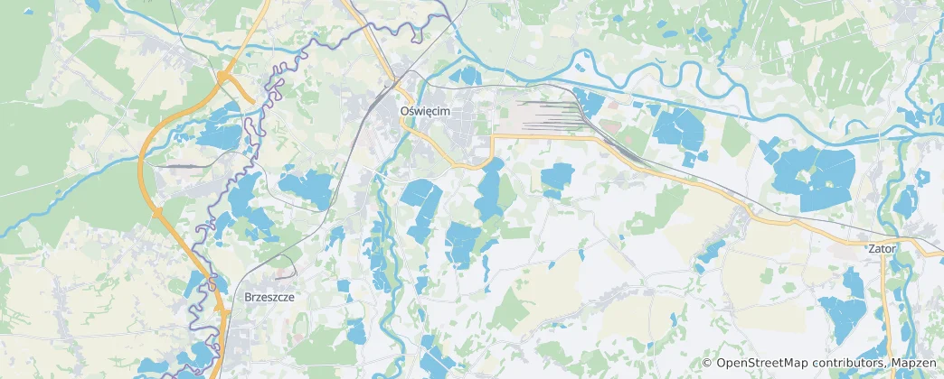 Map of Oświęcim