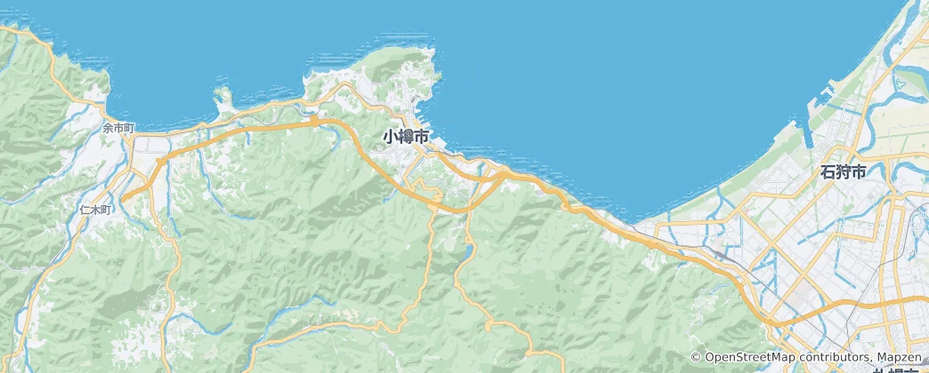 Mapa Otaru