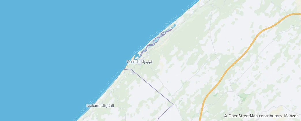 Map of Oualidia