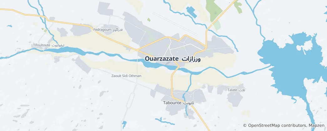 Map of Ouarzazate