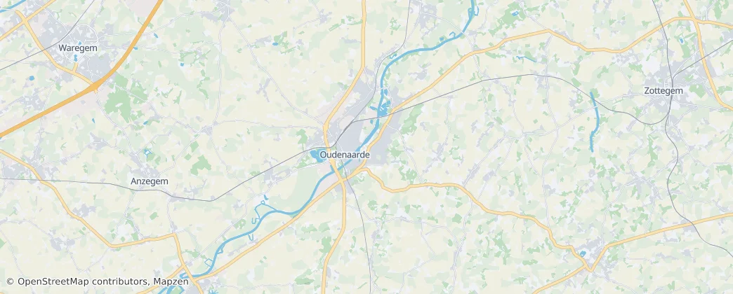 Oudenaarde — Mapa