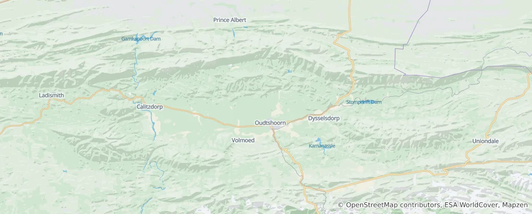 Map of Oudtshoorn
