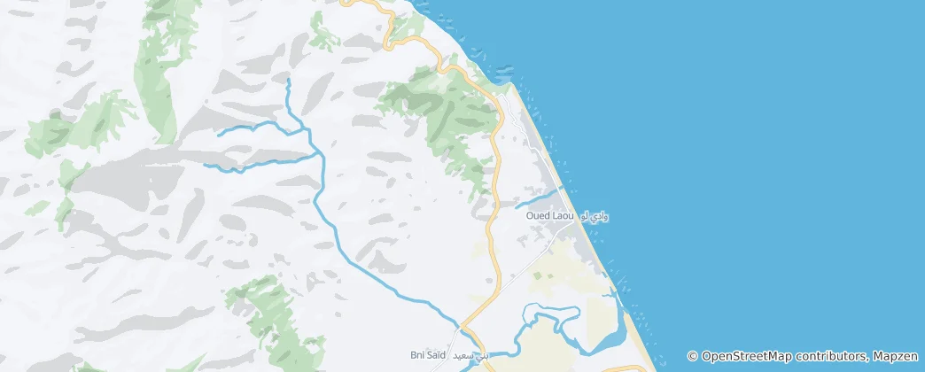 Mapa Oued Laou