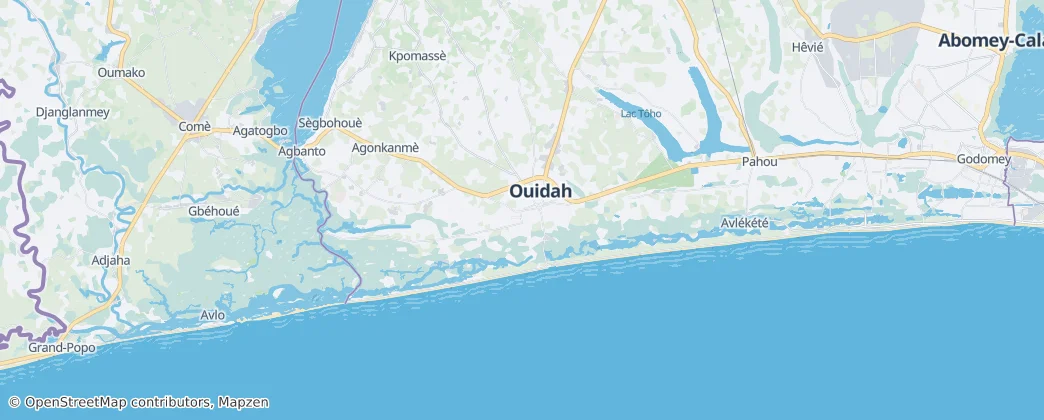 Ouidah — Map