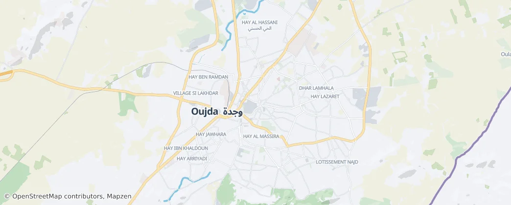 Oujda — Mappa