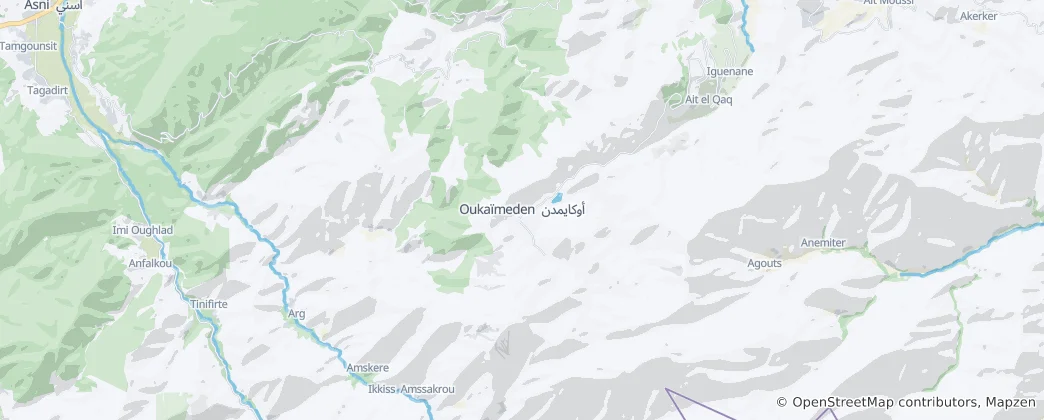 Map of Oukaïmeden