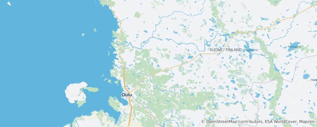 Map of Oulu