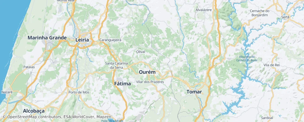 Ourém — Karte