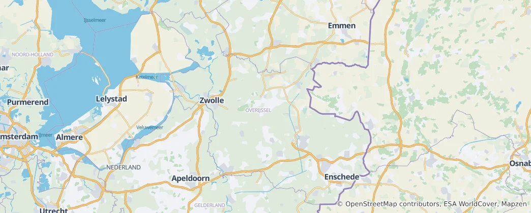 Carte de Overijssel