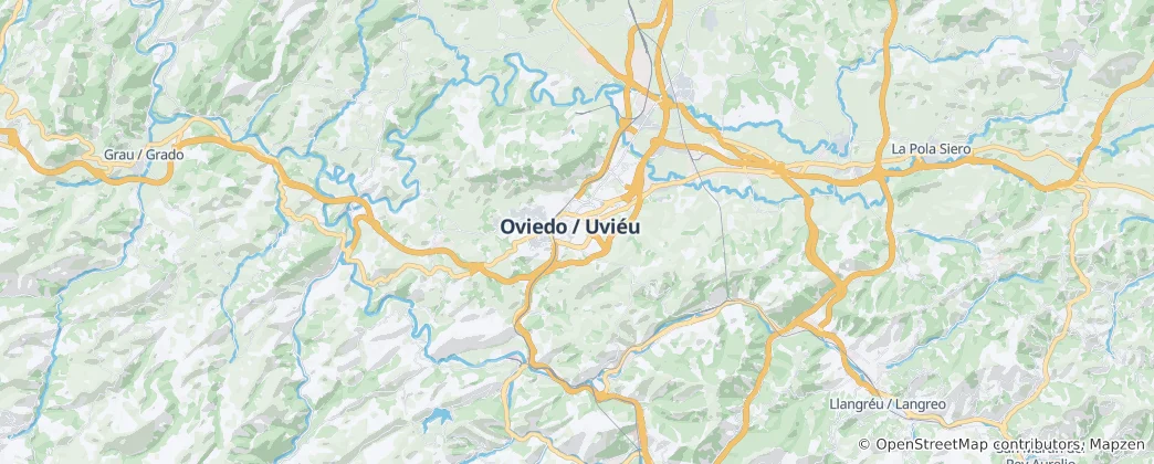 Mappa di Oviedo