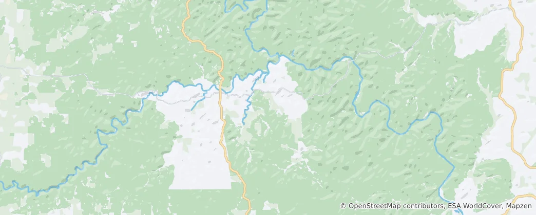 Mappa di Ozark National Scenic Riverways