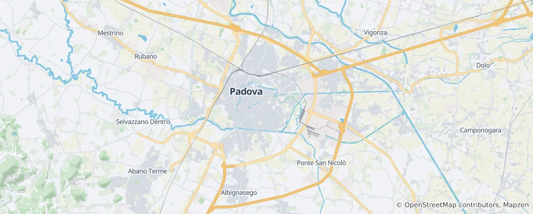 Map of Padua
