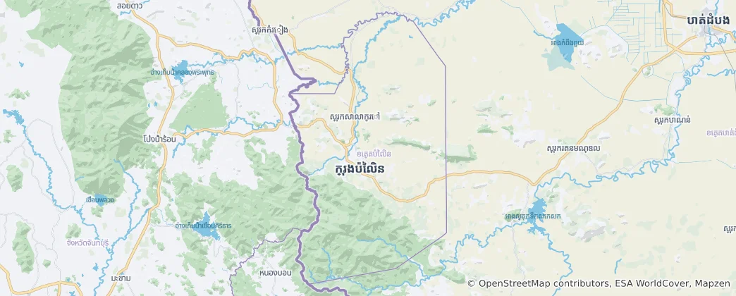 Mapa Pailin