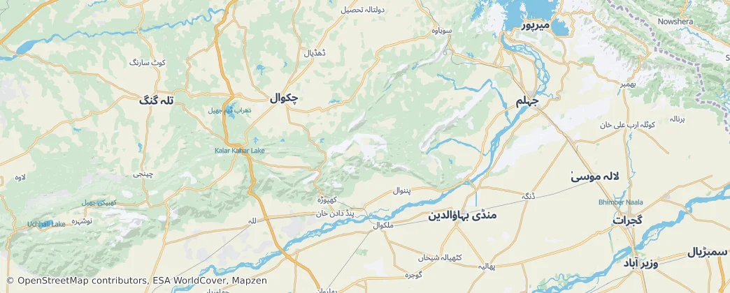 Chakwal District — Map