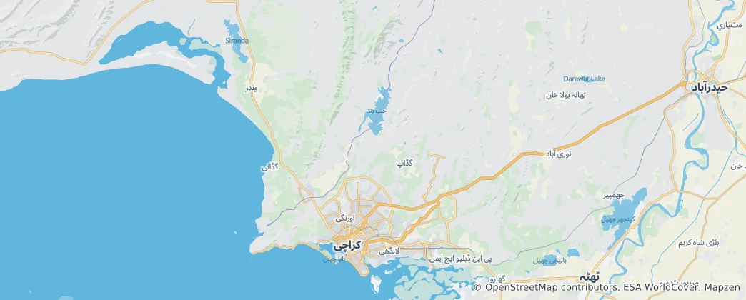 Karachi District 지도