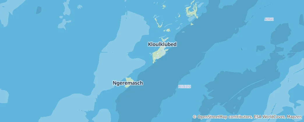 Map of Palau