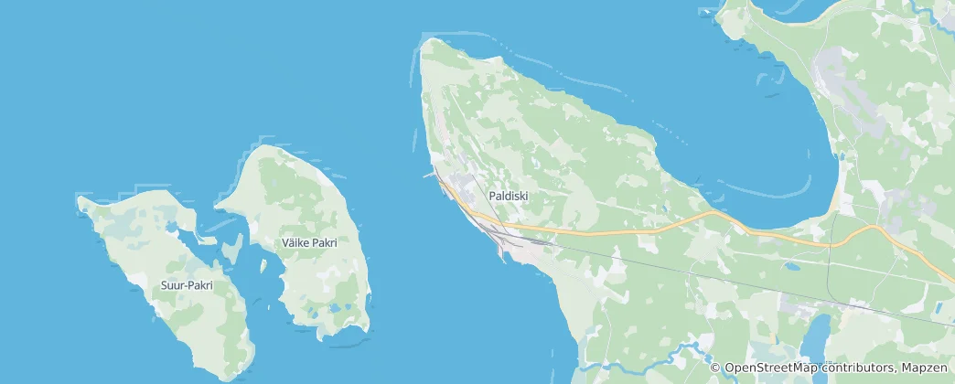 Map of Paldiski linn