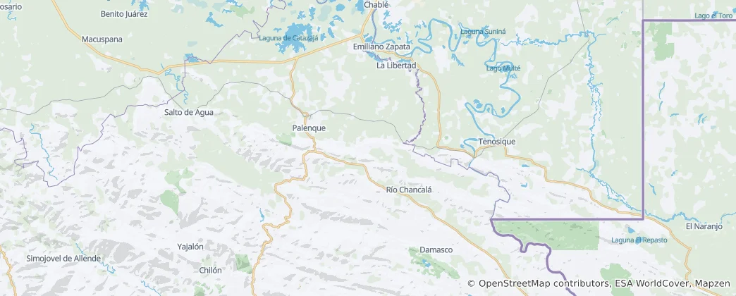 Map of Palenque