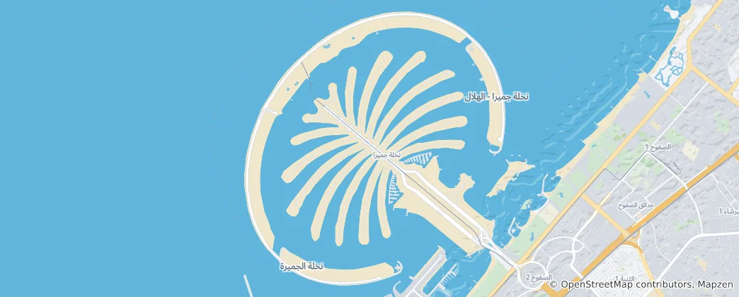 Mappa di Nakhlat Jumeira