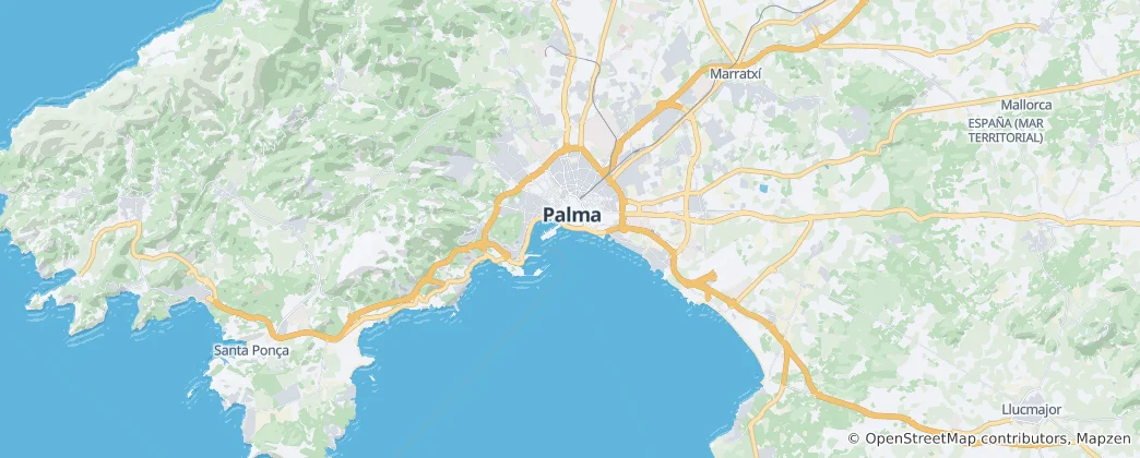 Mapa de Palma de Maiorca