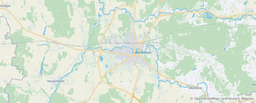Mapa Panevėžys