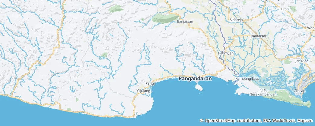 Map of Pangandaran