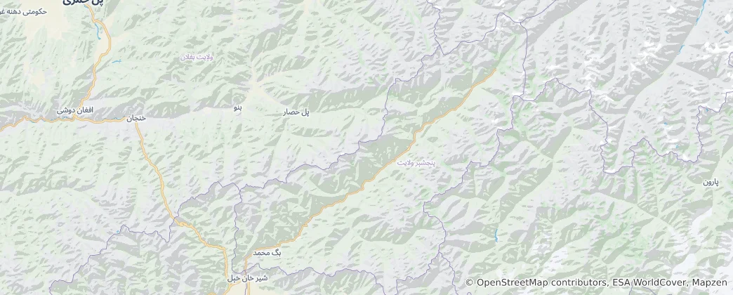 Map of Panjshir Province