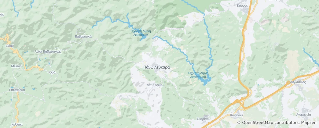 Map of Pano Lefkara