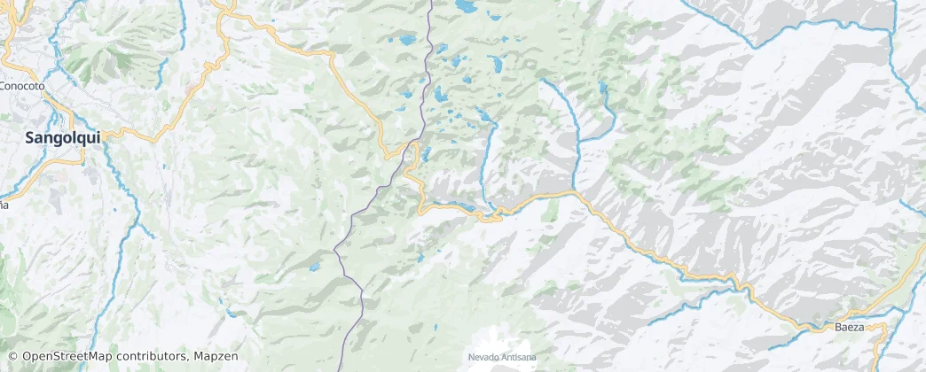 Papallacta — Mappa