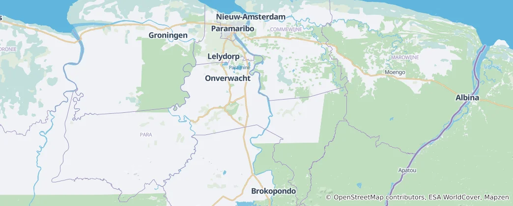 Mapa Para District