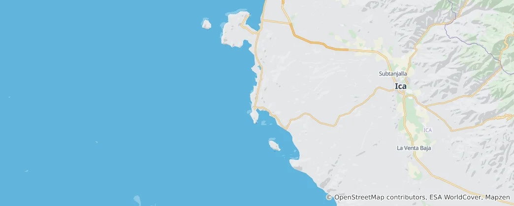 Mapa Paracas National Reserve