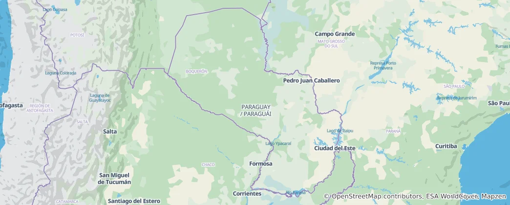 Map of Paraguay