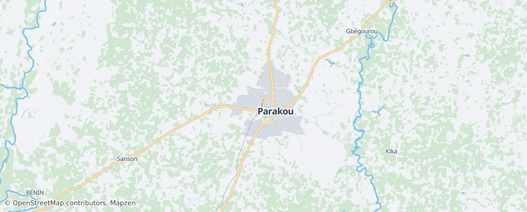 Parakou — Map