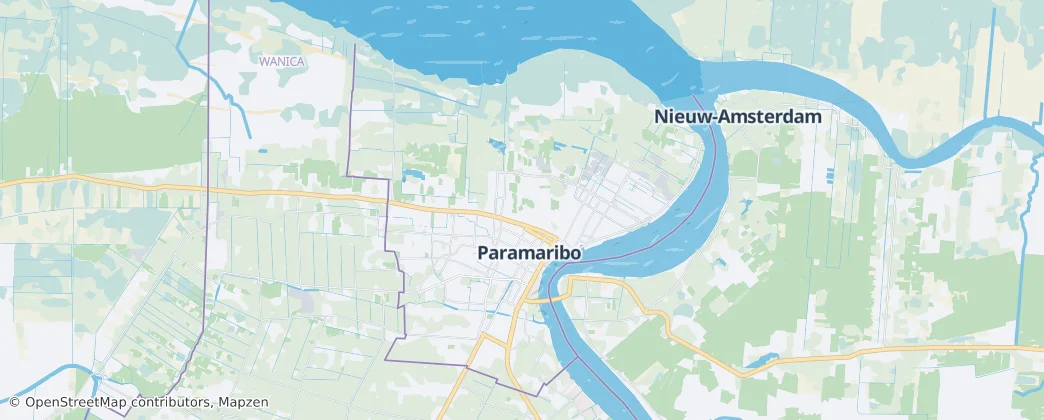 Paramaribo — Map